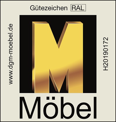 Zertifikat Golden M, DFM-Möbel von höchster Qualität